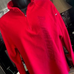 U of Dayton Flyers Quarter Zip Fleece Pullover, Size Small